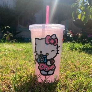 Custom hello kitty acrylic tumbler